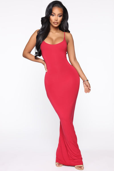 Ajay Maxi Dress - Red – Fashion Nova