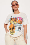 Lost In Flames Graphic T-Shirt - Sand