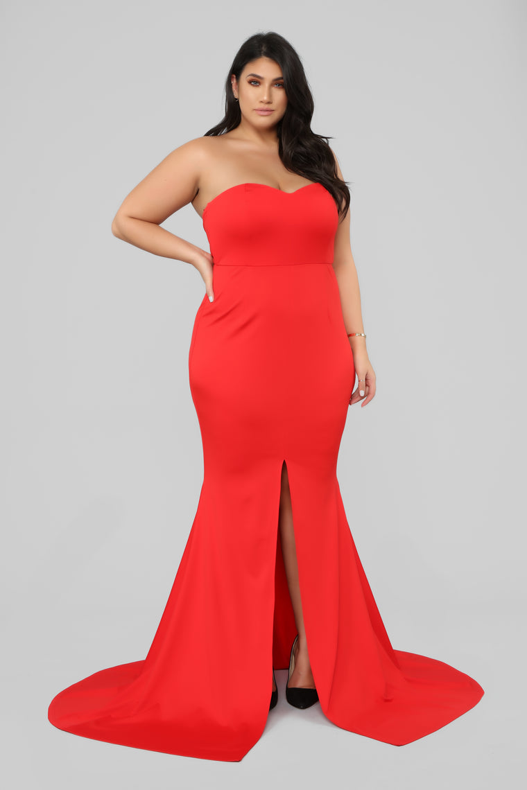 Feeling Exquisite Mermaid Dress Red Dresses Fashion Nova 