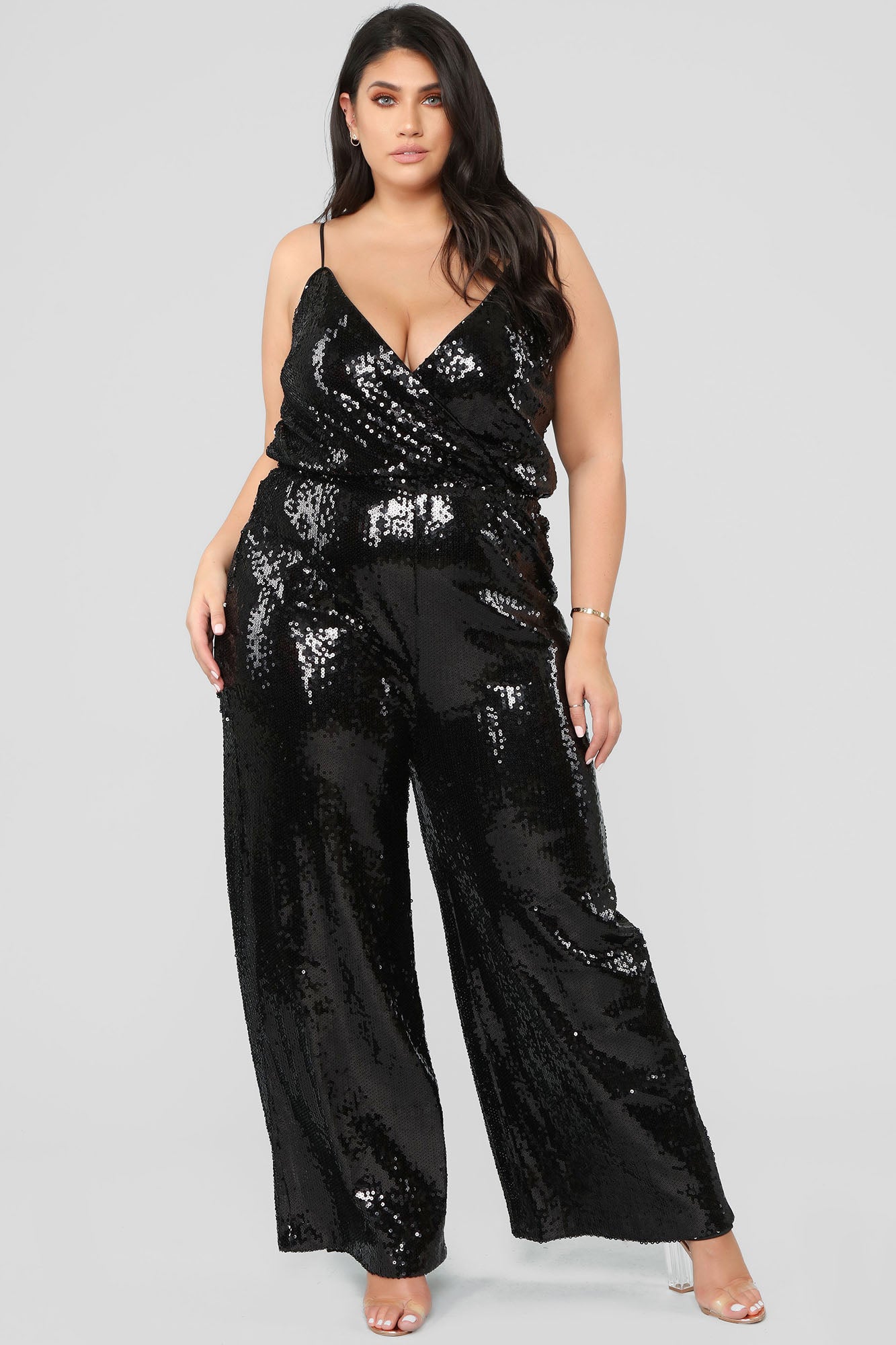 Celebration Time Sequin Jumpsuit - Black – Fashion Nova