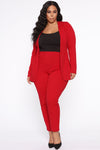 Payin' It Forward Blazer Set - Red