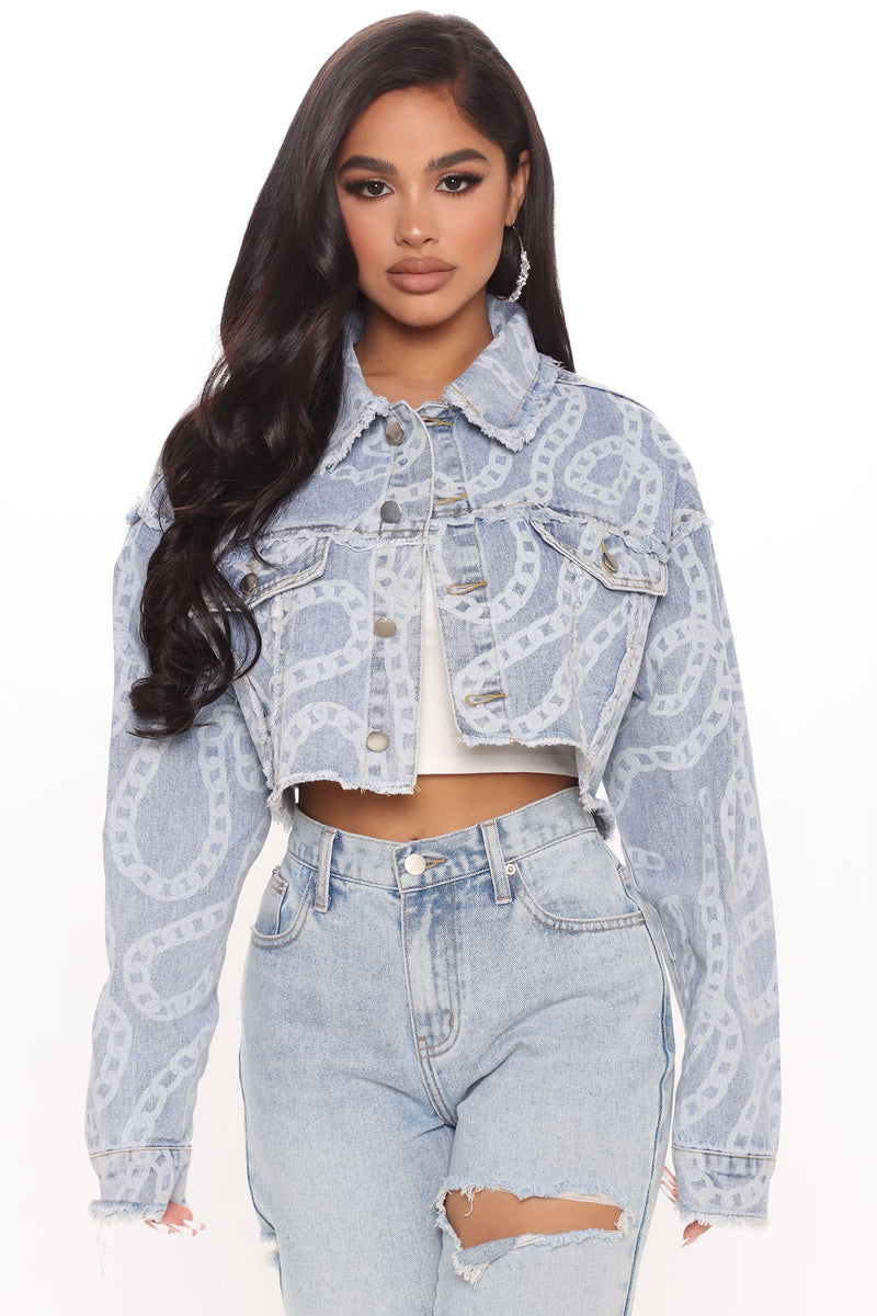 Short It Out Cropped Denim Jacket - Light Wash | Fashion Nova, Jackets ...