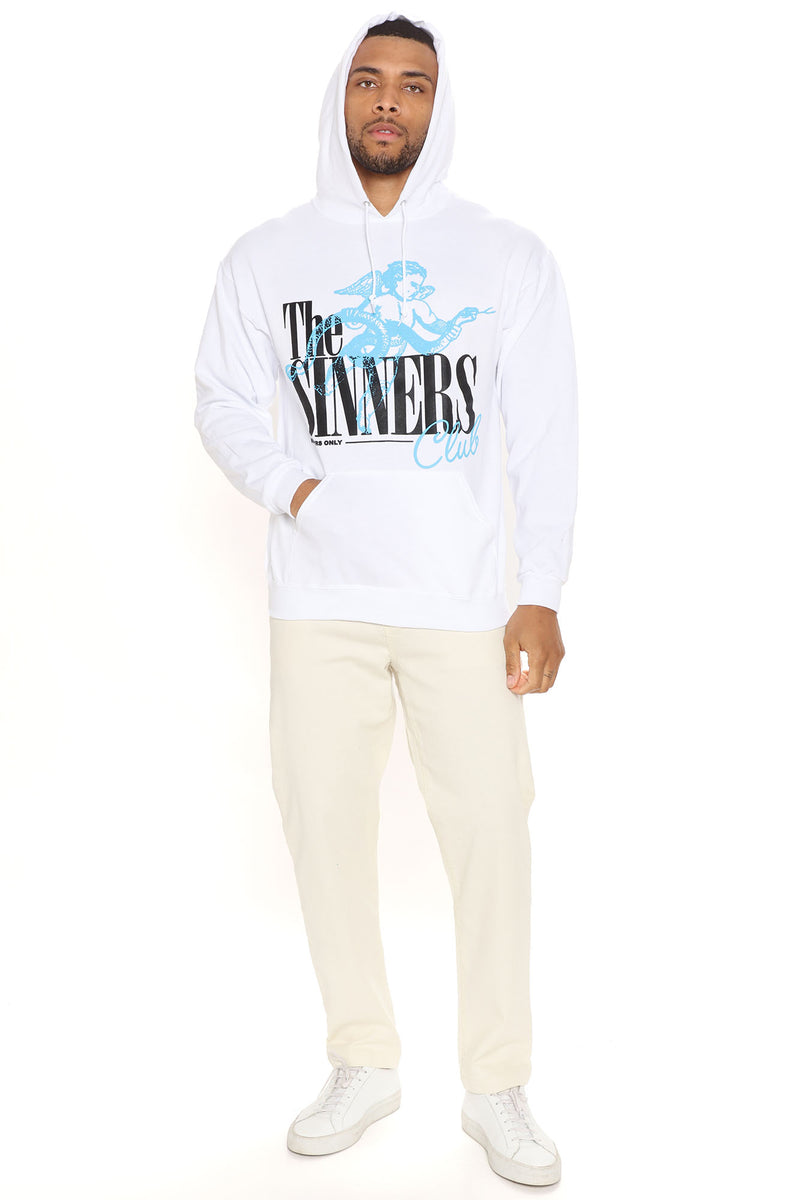 Sinners Members Only Club Hoodie - White | Fashion Nova, Mens Graphic ...