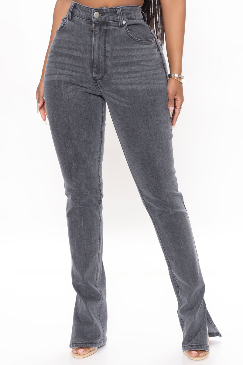 Soho Side Split Skinny Jeans Grey Jeans Fashion Nova 