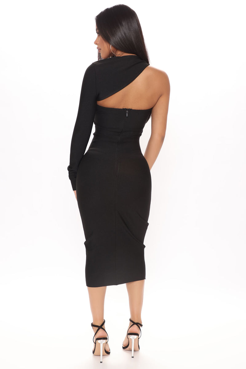 My Love Bandage Midi Dress - Black, Dresses | Fashion Nova