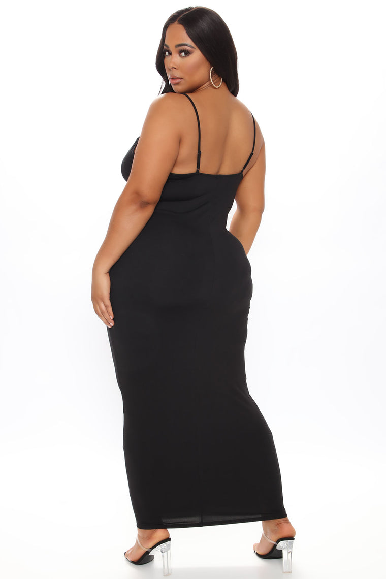 Feel Your Best Ruched Maxi Dress - Black, Dresses | Fashion Nova