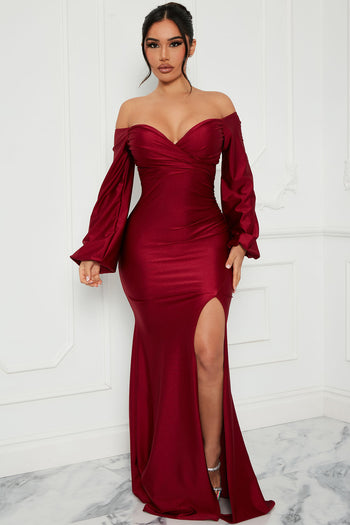 Spree Dress - Burgundy, Fashion Nova, Dresses