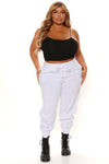 Relaxed Vibe Joggers - White