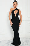 Sofia Bandage Maxi Dress - Black