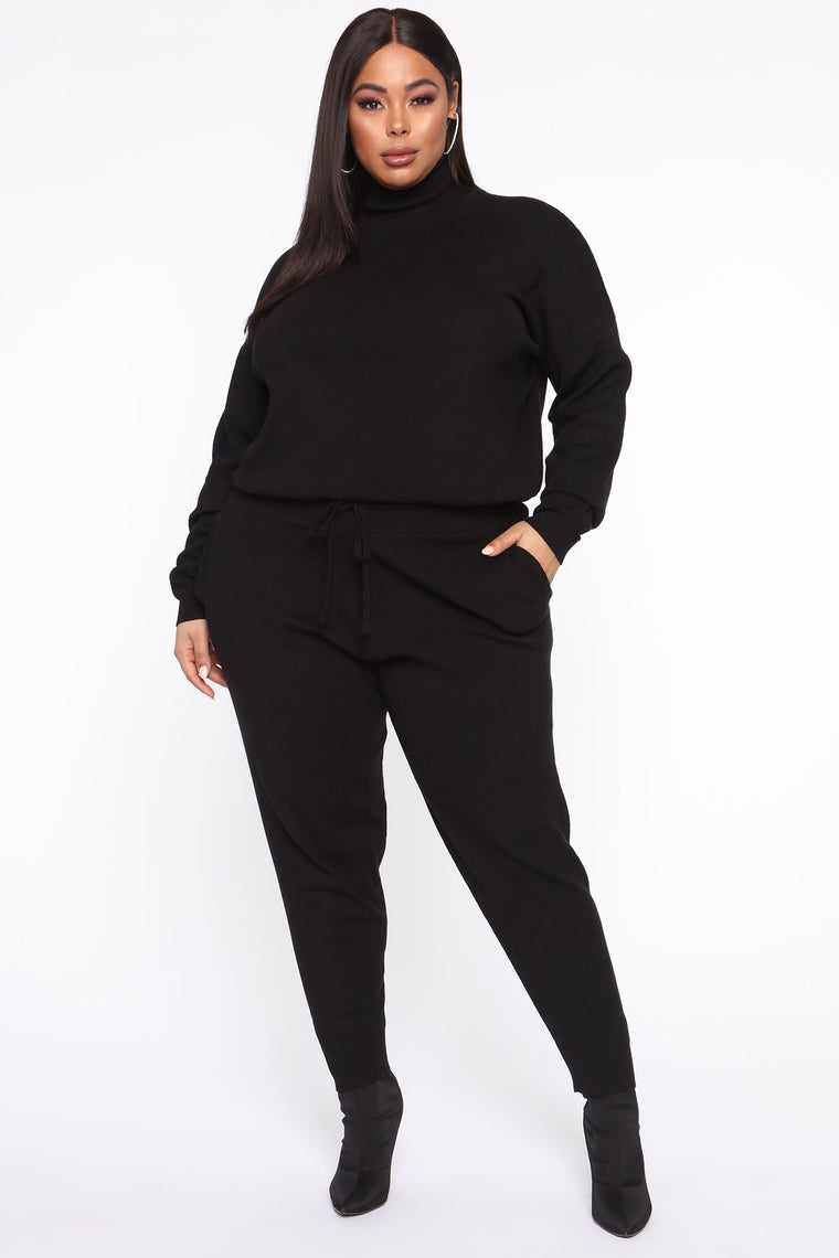 Chill Mami Sweater Set - Black - Matching Sets - Fashion Nova