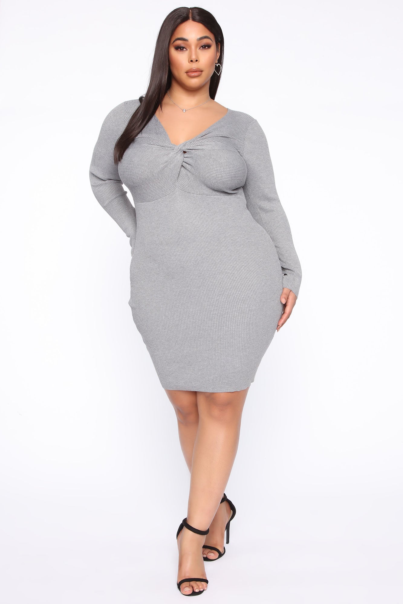 Love You Different Sweater Dress - Charcoal – Fashion Nova