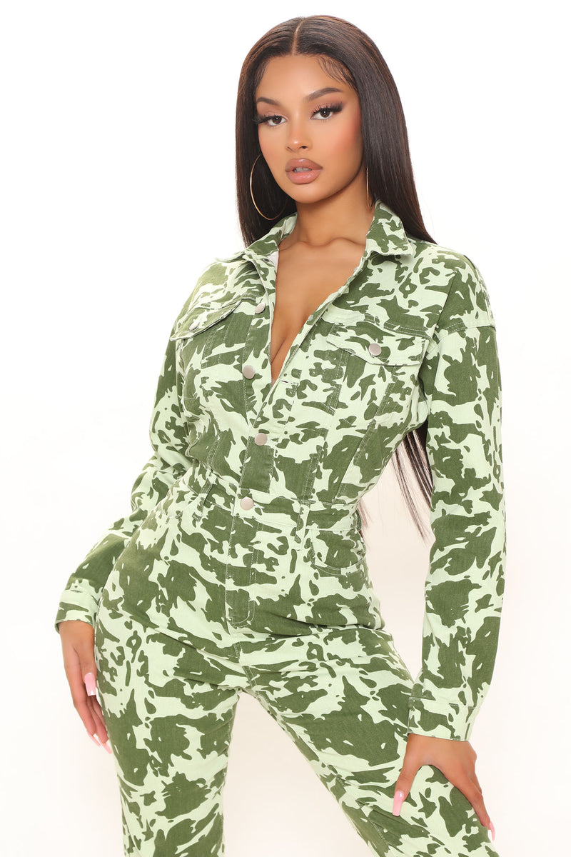 Eyes On You Denim Jumpsuit - Green | Fashion Nova, Jumpsuits | Fashion Nova