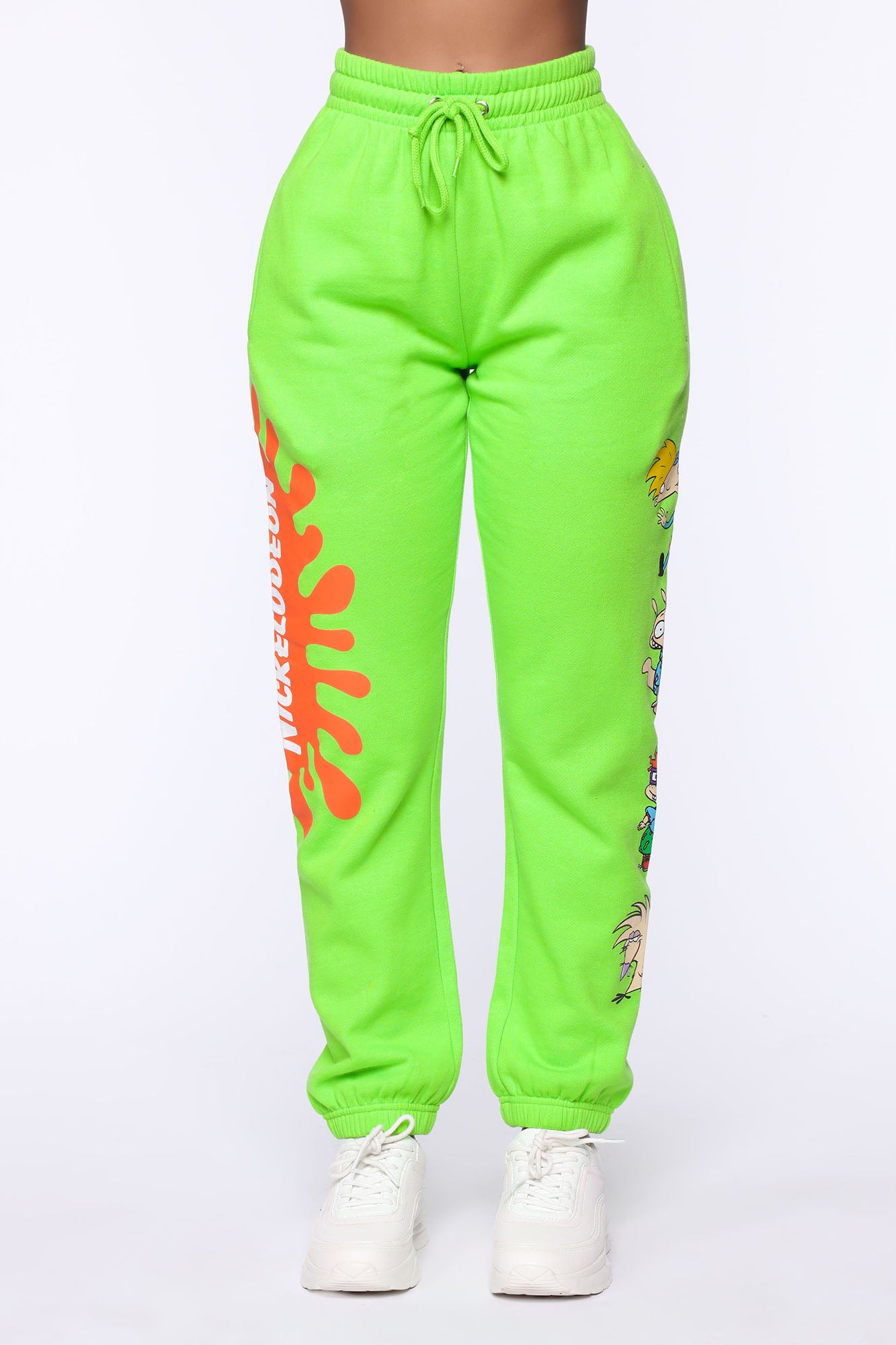 lime green sweatpants womens