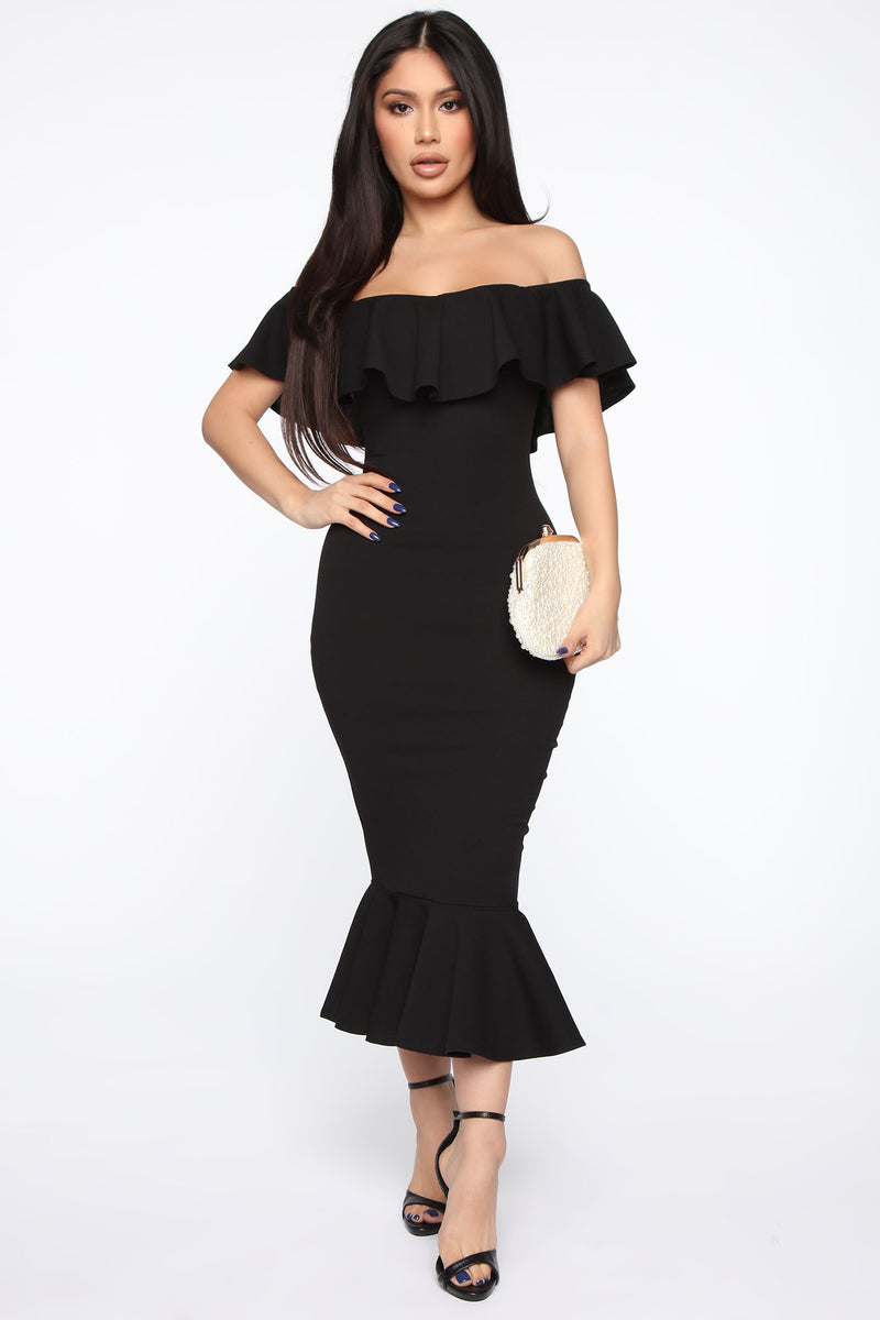 Moments Like This Ruffle Dress - Black | Fashion Nova, Dresses ...