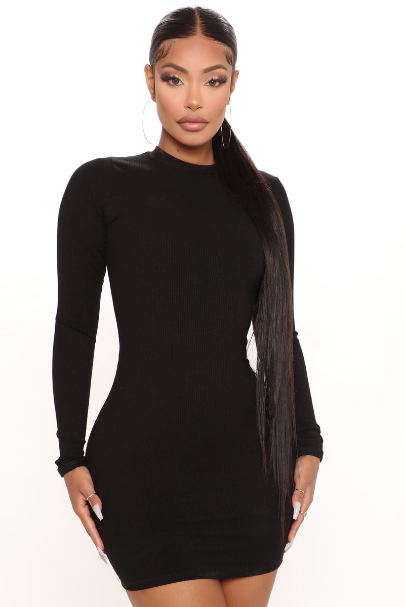 Bella Snatched Mini Dress - Black, Dresses | Fashion Nova
