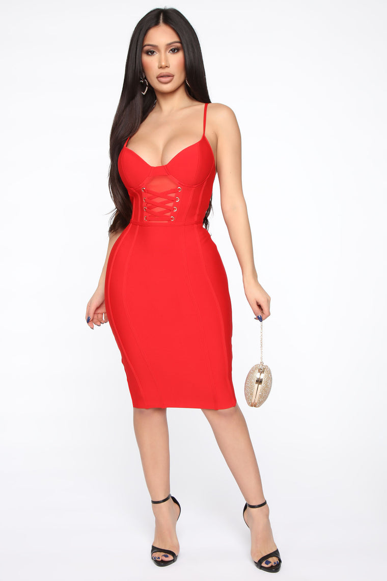 red fashion nova dresses