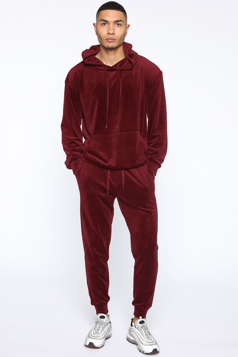 Mason Velour Hoodie - Burgundy | Fashion Nova, Mens Fleece Tops ...