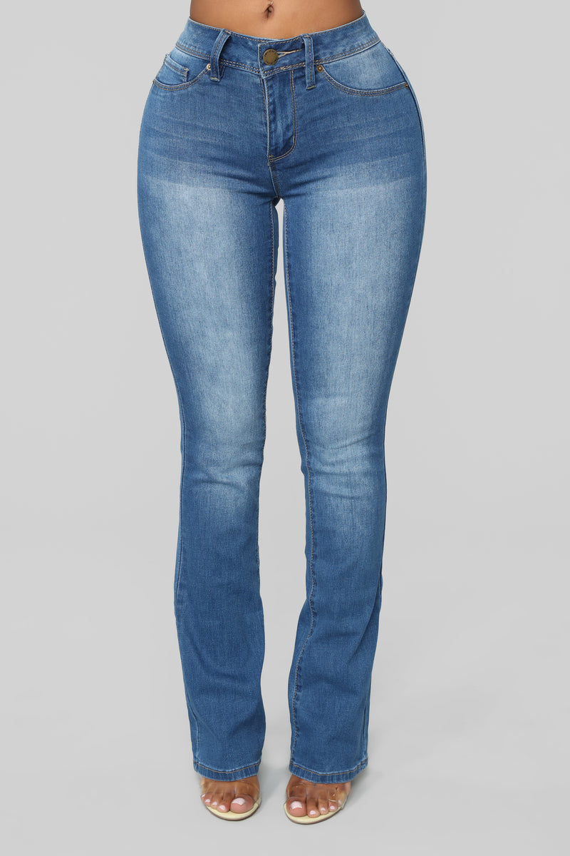 Getting The Boot Mid Rise Jeans - Medium Blue | Fashion Nova, Jeans ...