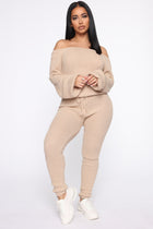 Running From You Sweater Set - Beige