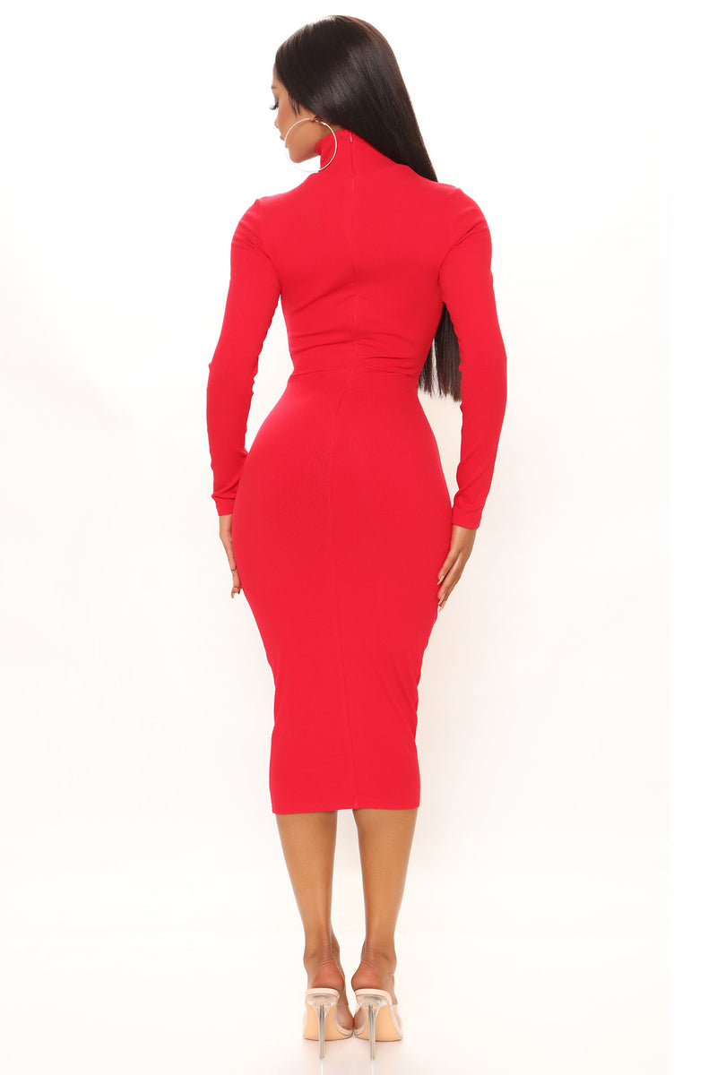 Free My Mind Midi Dress - Red | Fashion Nova, Dresses | Fashion Nova