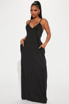 Simple Saturday Maxi Dress - Black