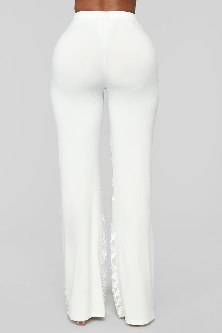Look But Don't Touch Pants Set - White - Matching Sets - Fashion Nova