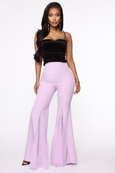 Power And Play Flare Pants - Lavender – Fashion Nova