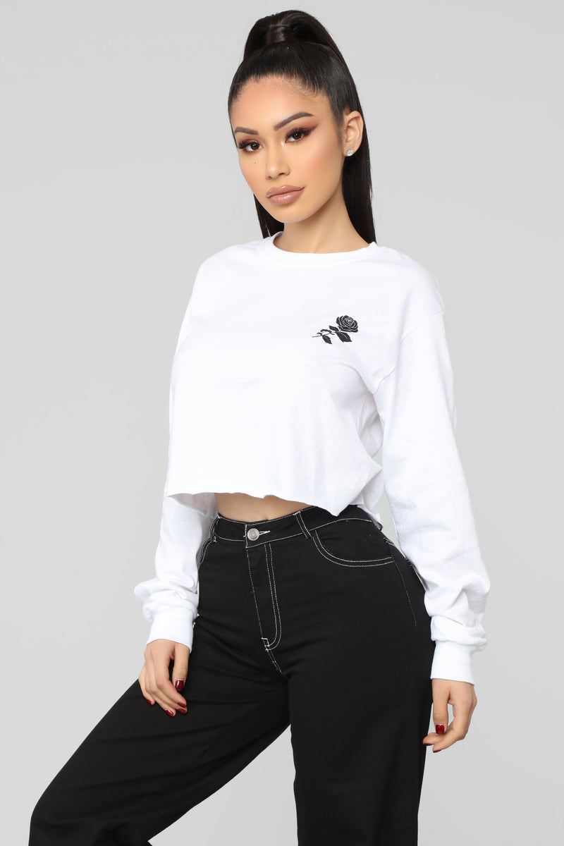 I Know I'm Complicated LS Top - White | Fashion Nova, Graphic Tees ...