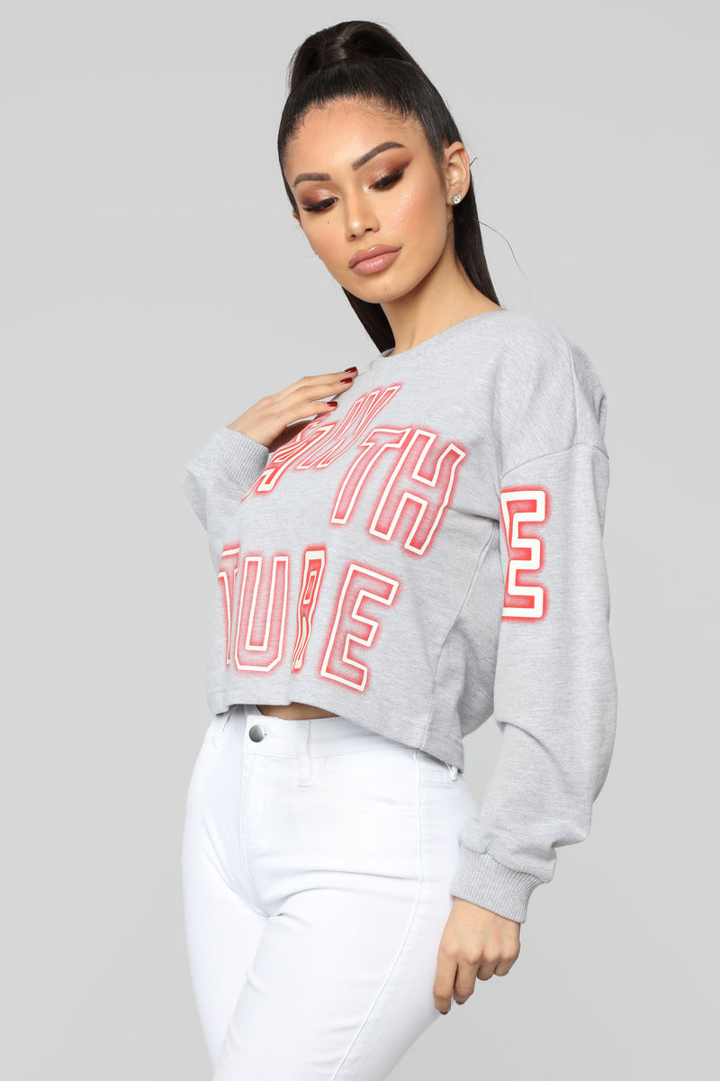 Saw The Future Glow In The Dark Sweatshirt - Heather Grey | Fashion ...