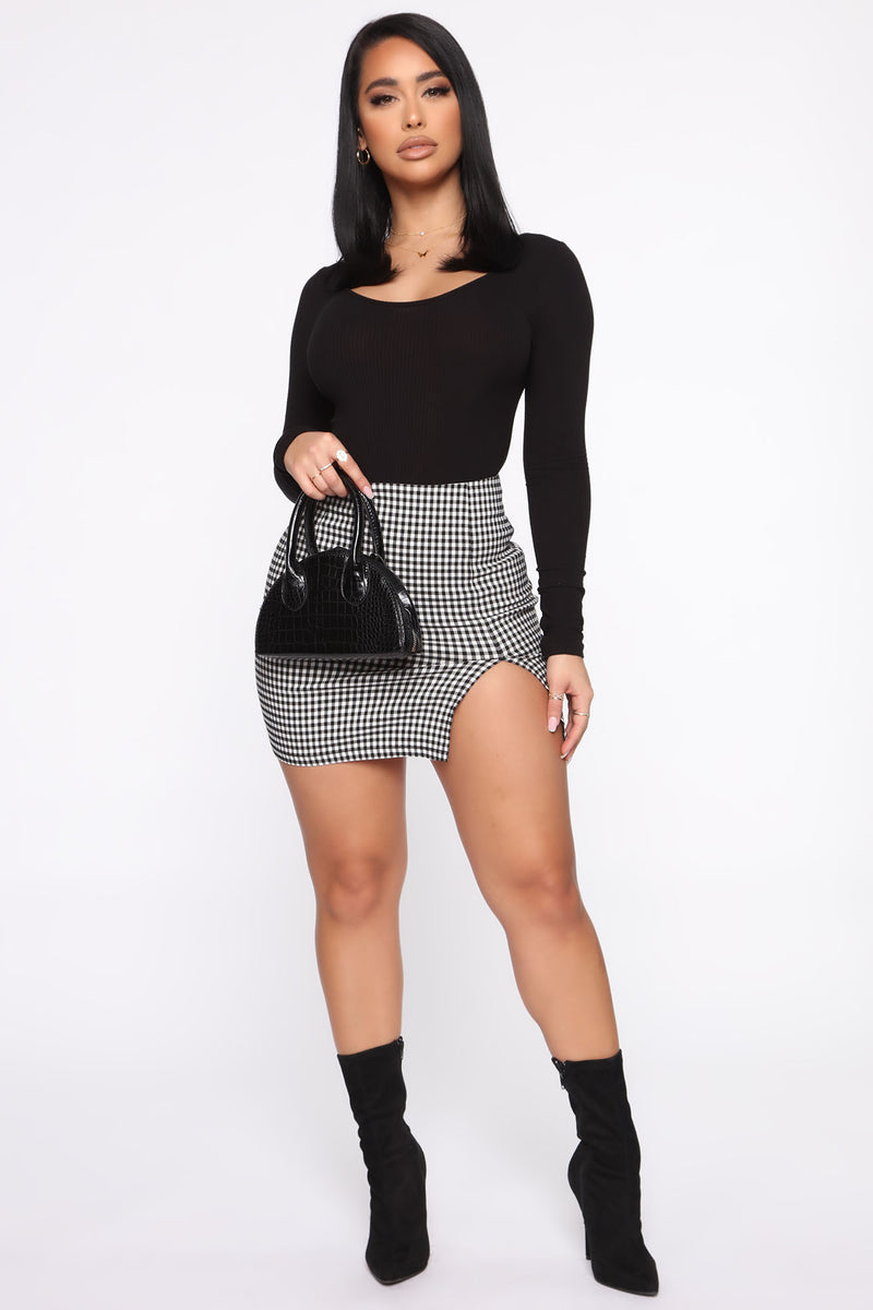 Goes With Everything Ribbed Bodysuit - Black | Fashion Nova, Basic Tops ...