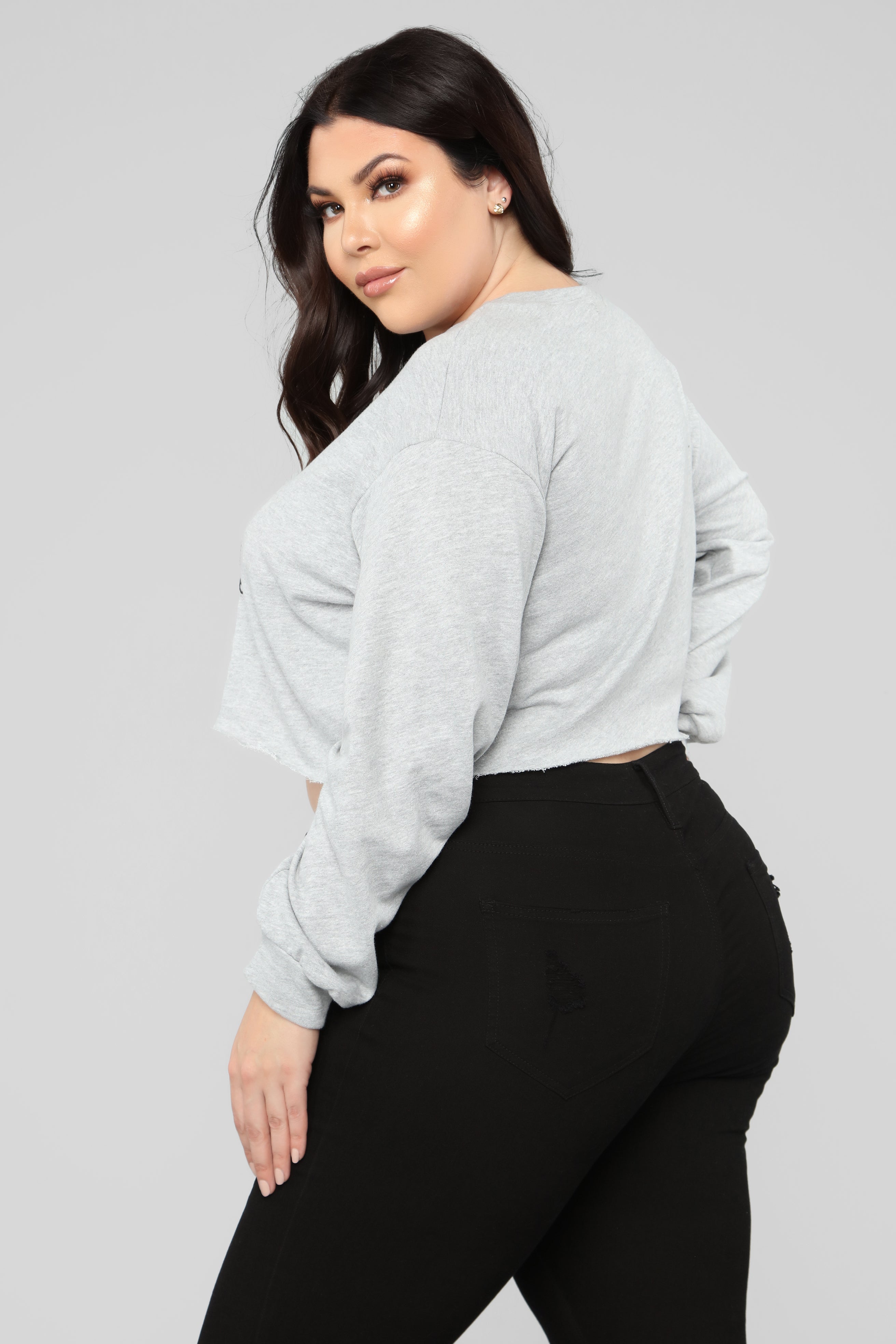 Keepin' It Real Sweatshirt - Heather Grey – Fashion Nova