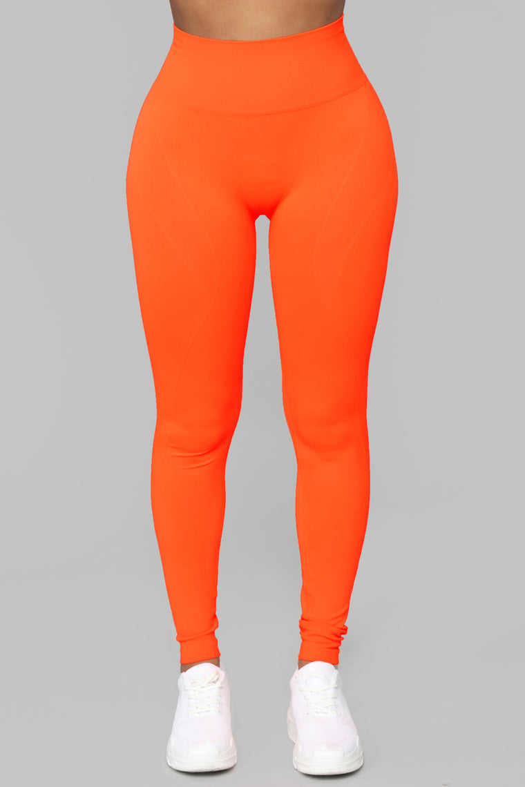 orange leggings