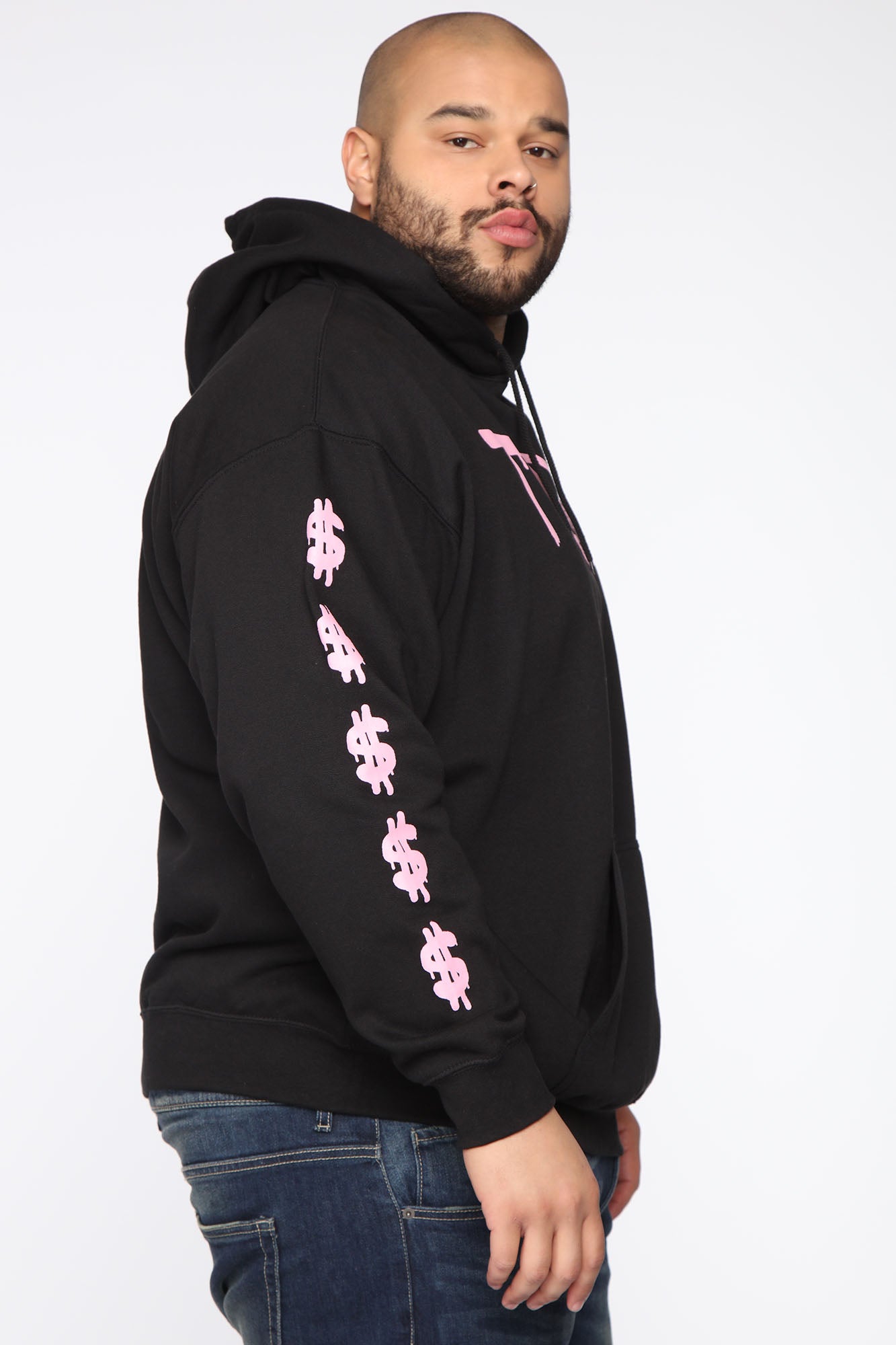 pink trap hoodie