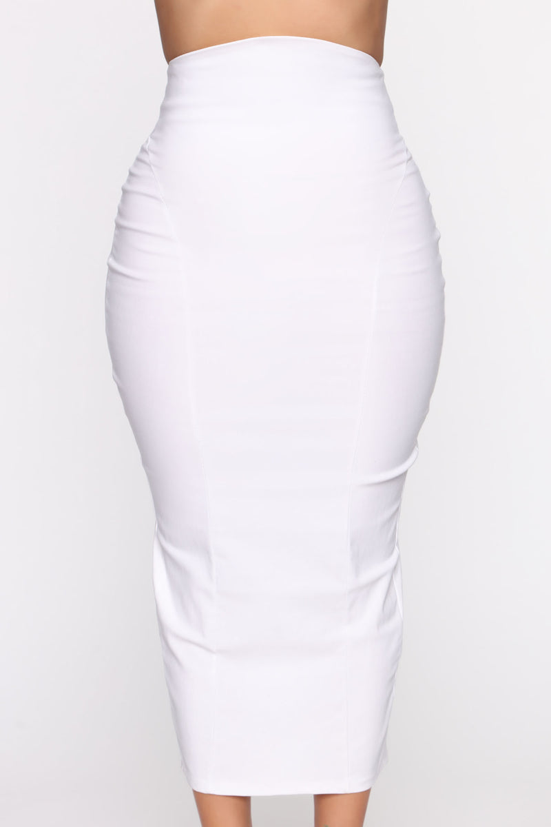 Cant Keep Me Down High Waist Skirt - White | Fashion Nova, Skirts ...