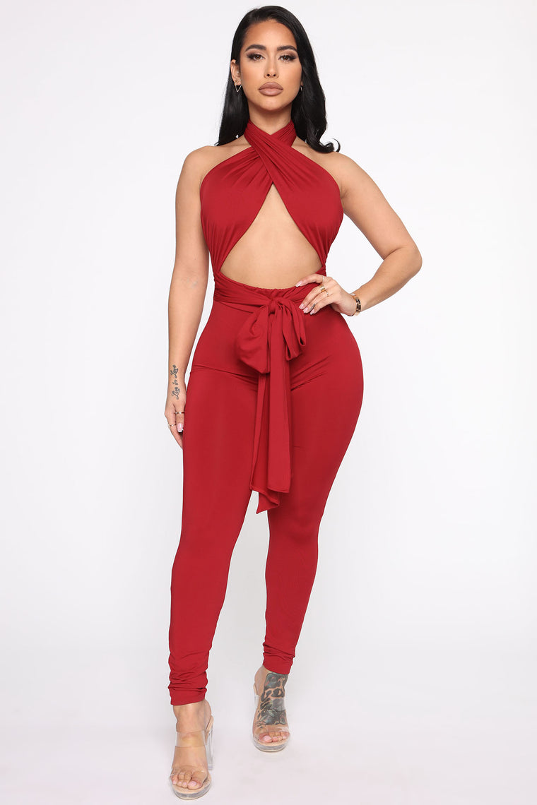 Bad Intentions Jumpsuit - Red, Jumpsuits | Fashion Nova