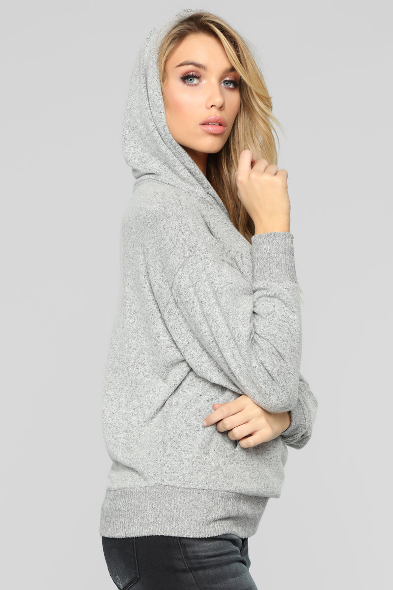 On Top Of Things Hoodie - Heather Grey | Fashion Nova, Knit Tops ...