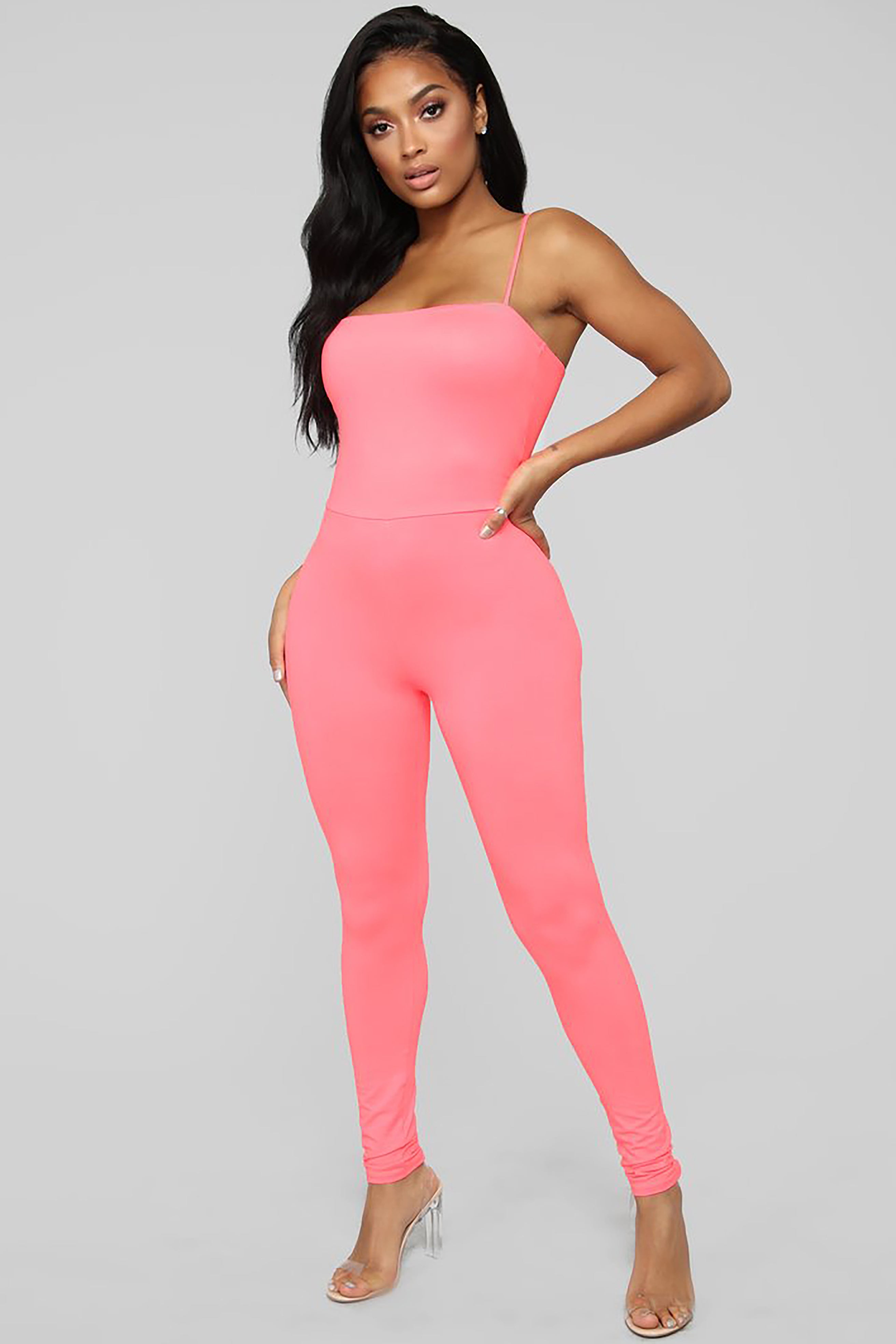 Brianne High Rise Leggings - Neon pink