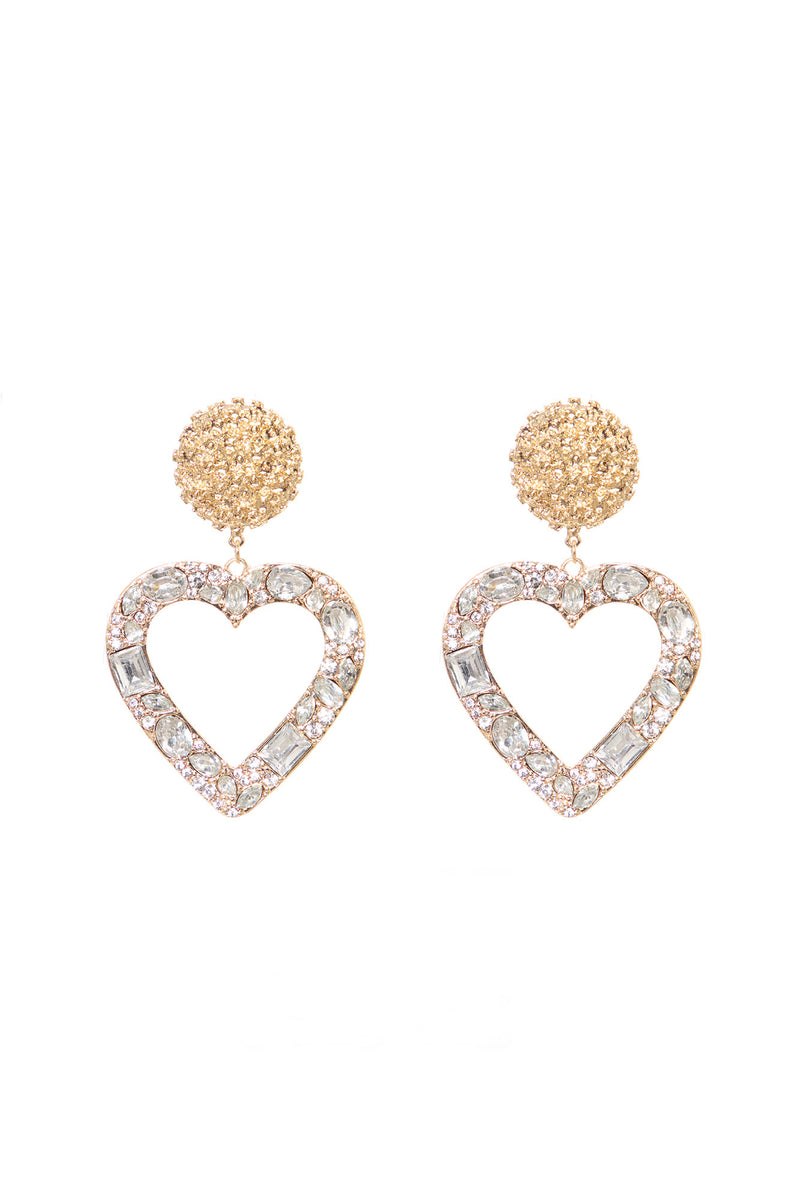 Devoted To You Heart Earrings - Gold | Fashion Nova, Jewelry | Fashion Nova