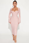 Lily Rose Midi Dress - Blush