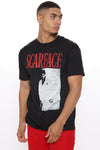 Classic Scarface Short Sleeve Tee - Black