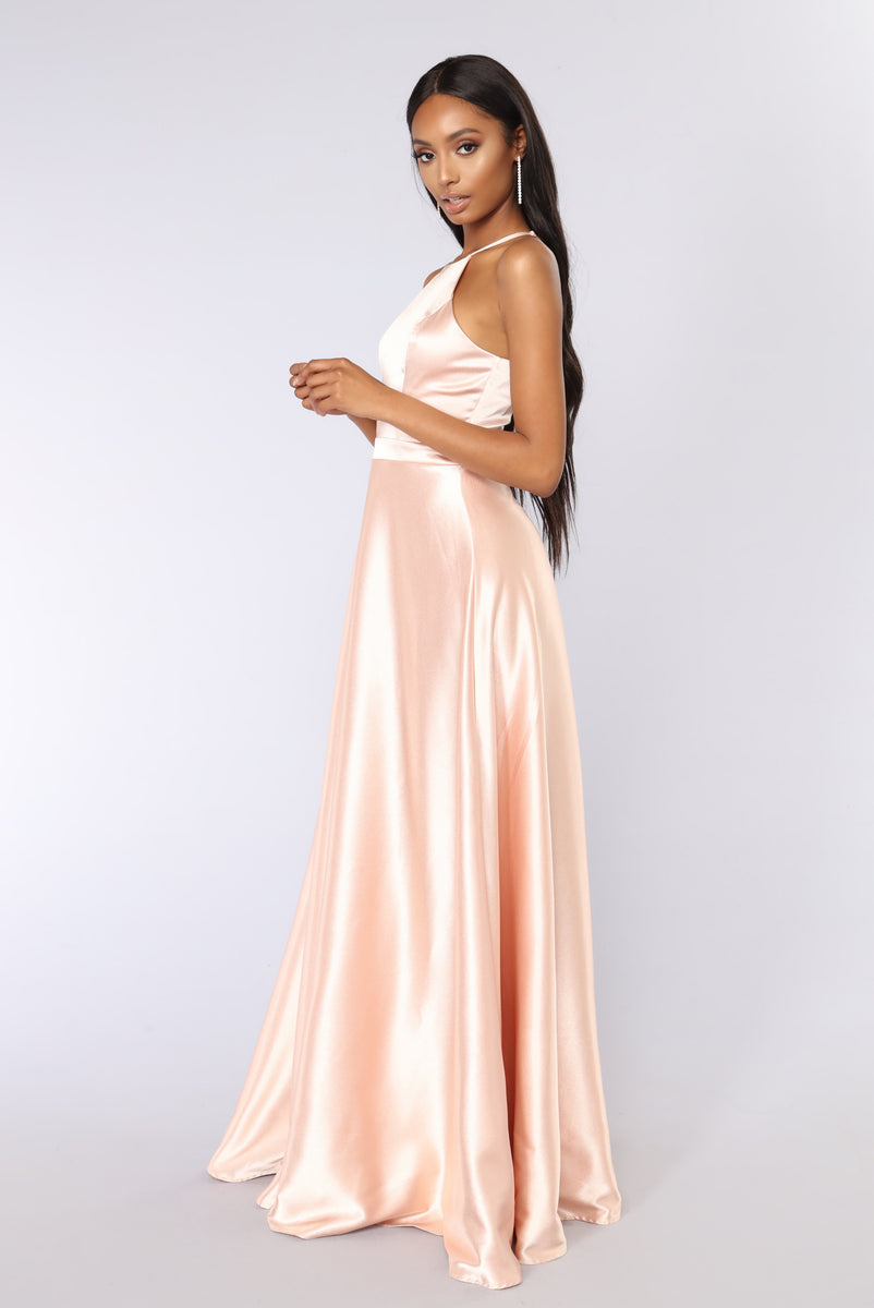 Fascinating Satin Dress - Rose Gold | Fashion Nova, Dresses | Fashion Nova