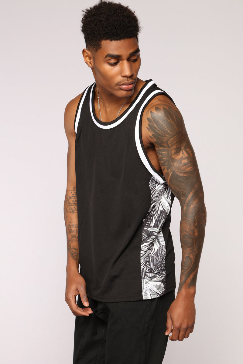 Frankie Tank - Black/White | Fashion Nova, Mens Tees & Tanks | Fashion Nova