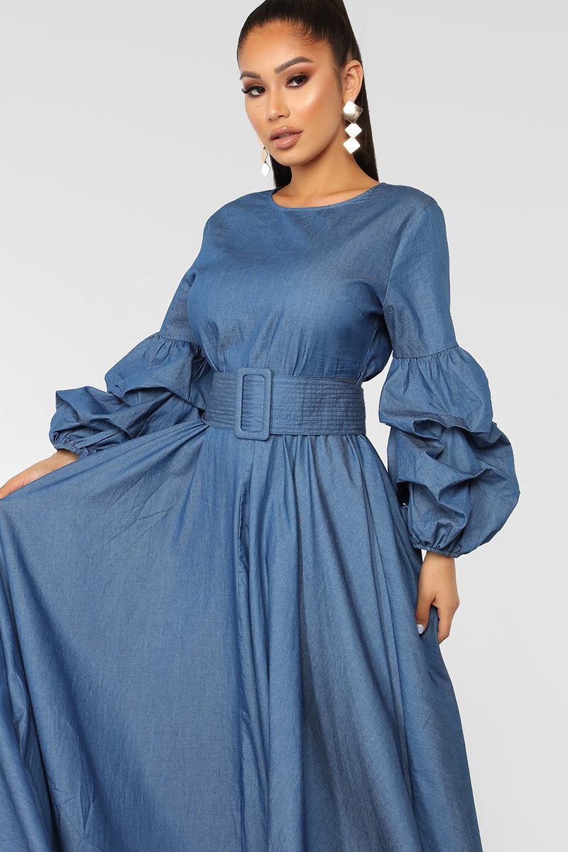 Little Secrets Dress - Medium Blue Wash | Fashion Nova, Luxe | Fashion Nova