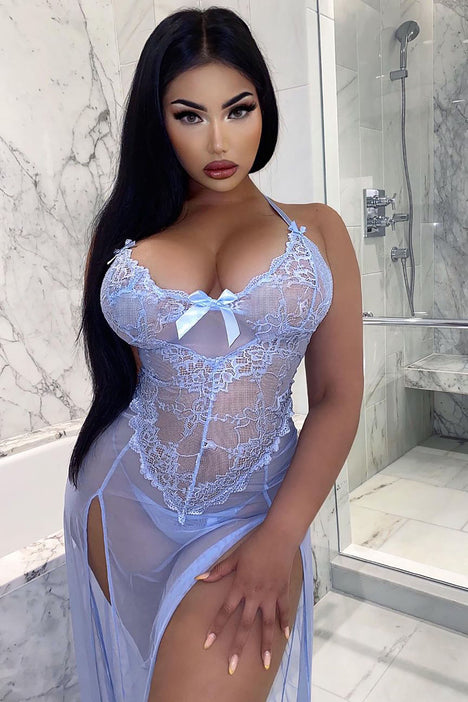 Best You Ever Had Lace Sleep Gown - Light Blue | Fashion Nova, Lingerie &  Sleepwear | Fashion Nova