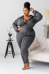 Better Than Ever Hoodie Set - Charcoal