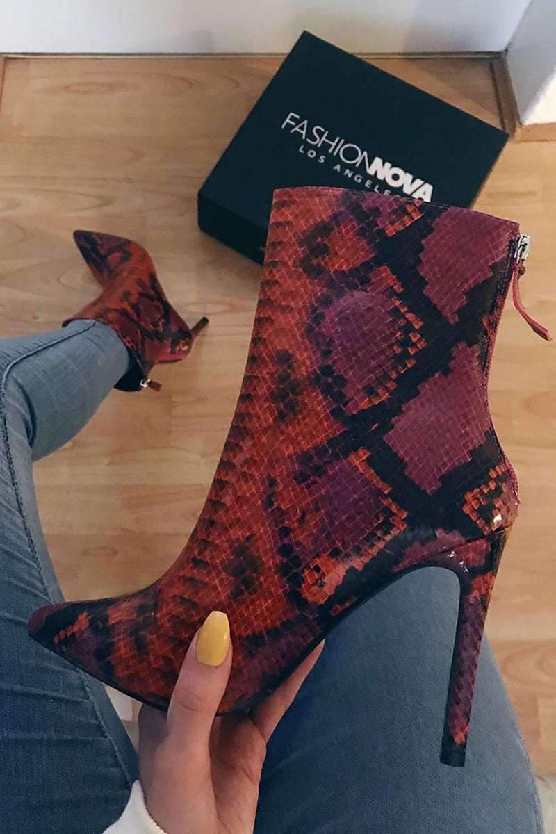 red boots fashion nova