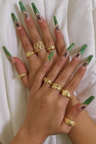 Croissant Multi Ring Set - Gold