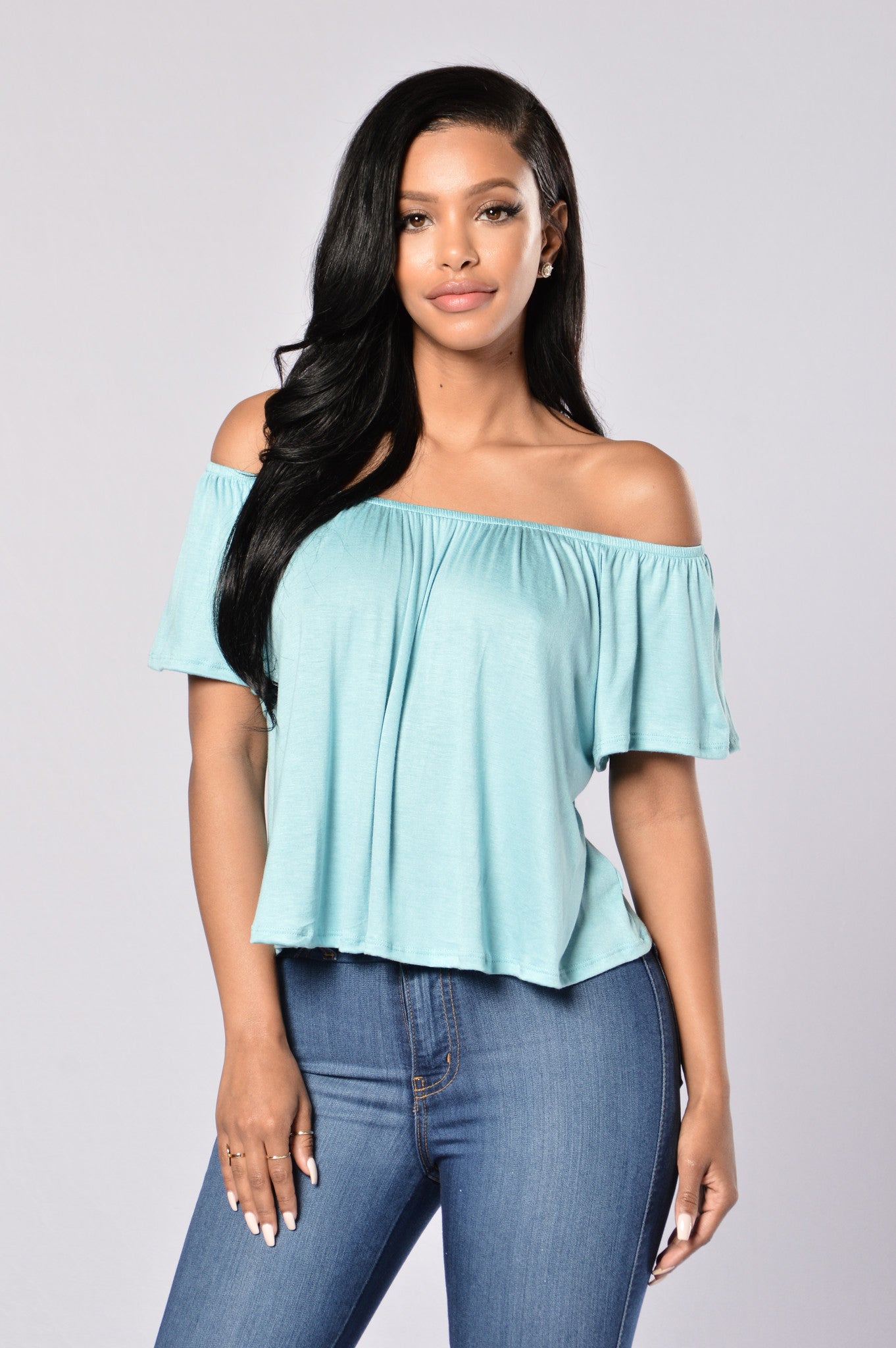 Off Broadway Top - Turquoise