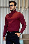 DeAngelo Turtleneck Sweater - Burgundy