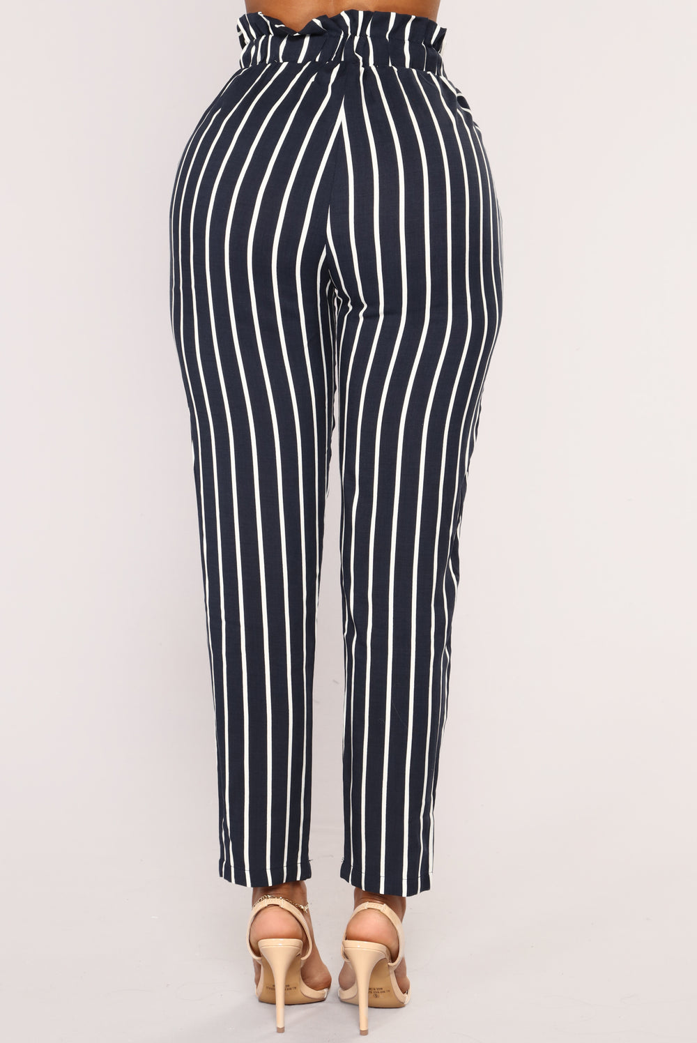 Jacklyn Stripe Pants - Navy/White